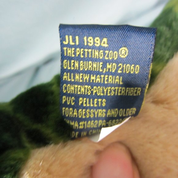 plush 1994 petting zoo alligator or crocodile stuffed animal (w1745) - Picture 8 of 10